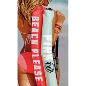 Victoria Secret PINK Beach Please Insulated Soda/Beverage Cooler Carrier Bag